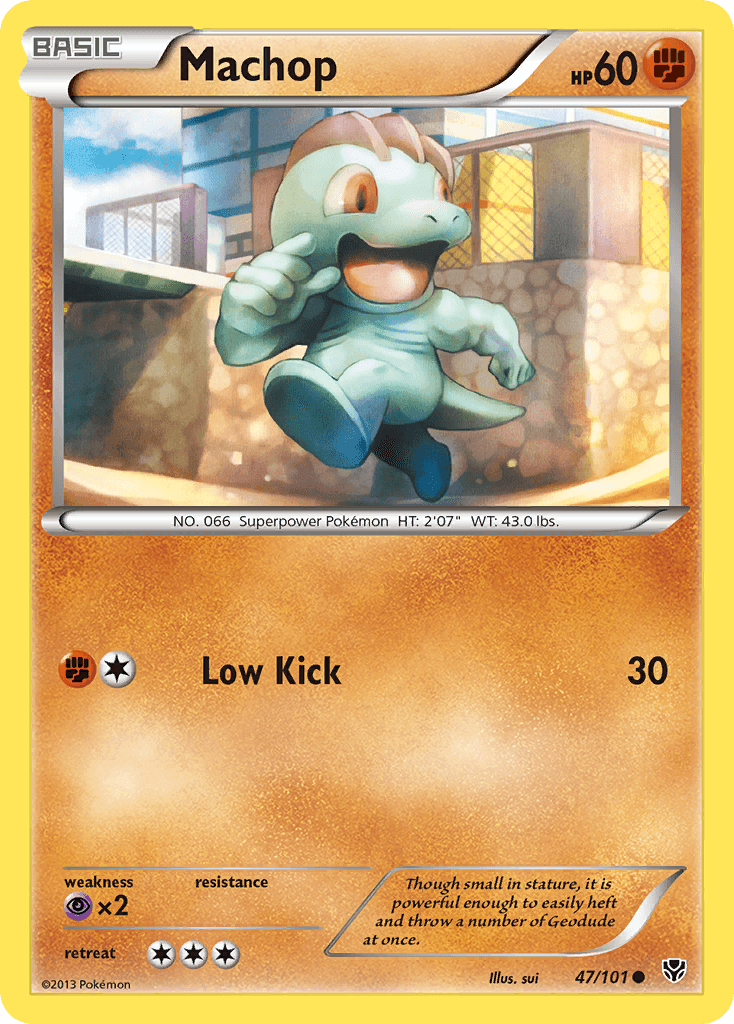 Machop Plasma Blast card