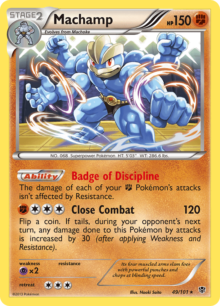 Machamp Plasma Blast card