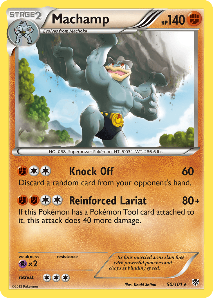 Machamp Plasma Blast card