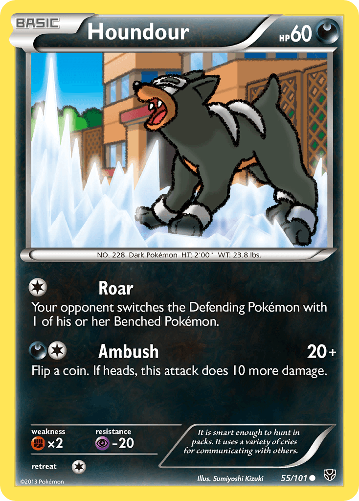 Houndour Plasma Blast card