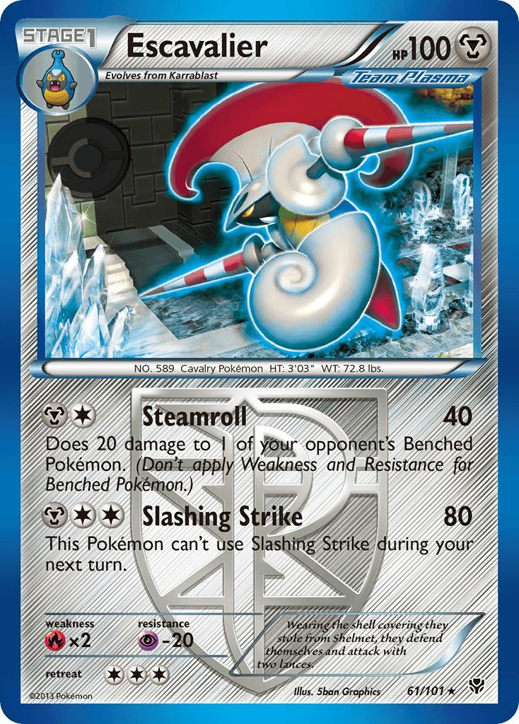 Escavalier Plasma Blast card