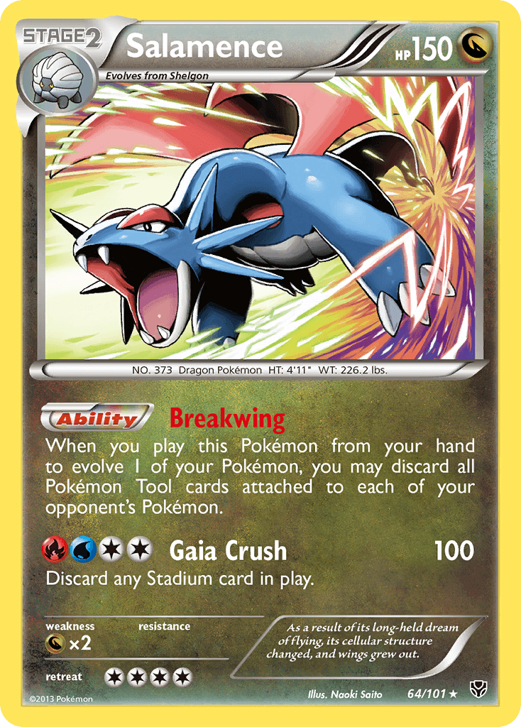 Salamence Plasma Blast card