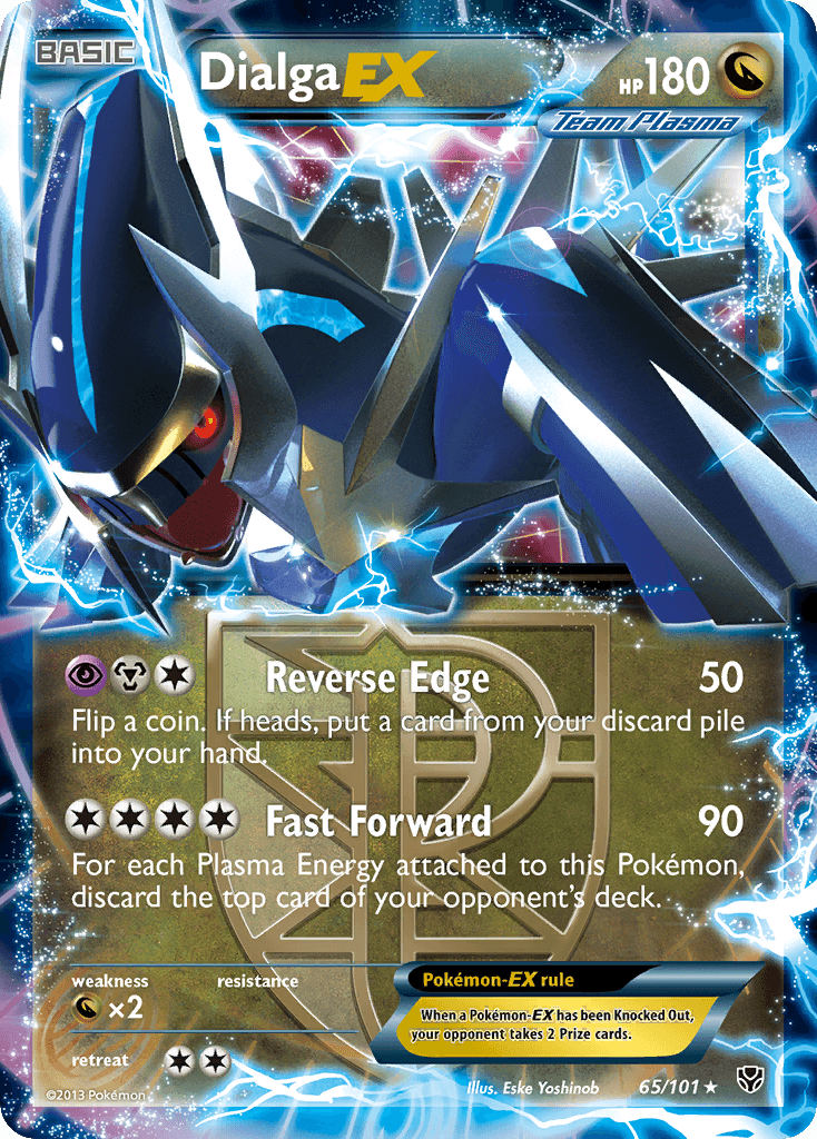 Dialga-EX Plasma Blast card