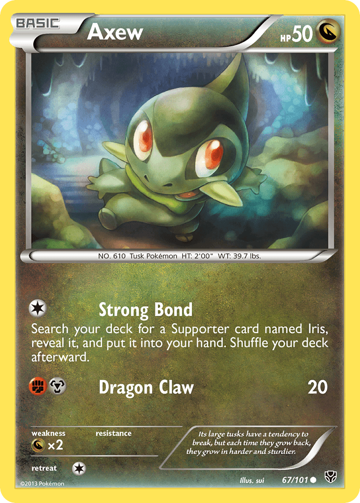 Axew Plasma Blast card