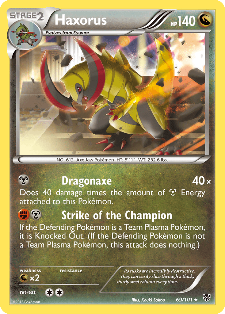 Haxorus Plasma Blast card