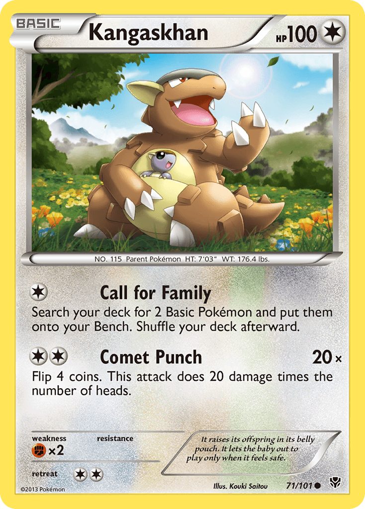 Kangaskhan Plasma Blast card