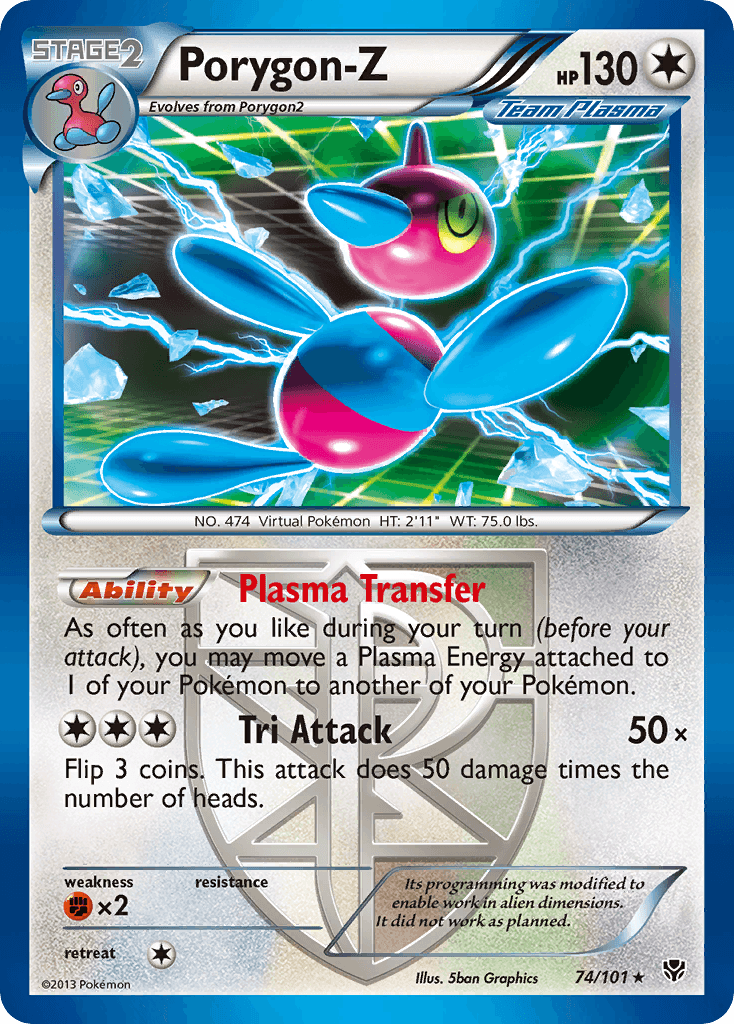 Porygon-Z Plasma Blast card