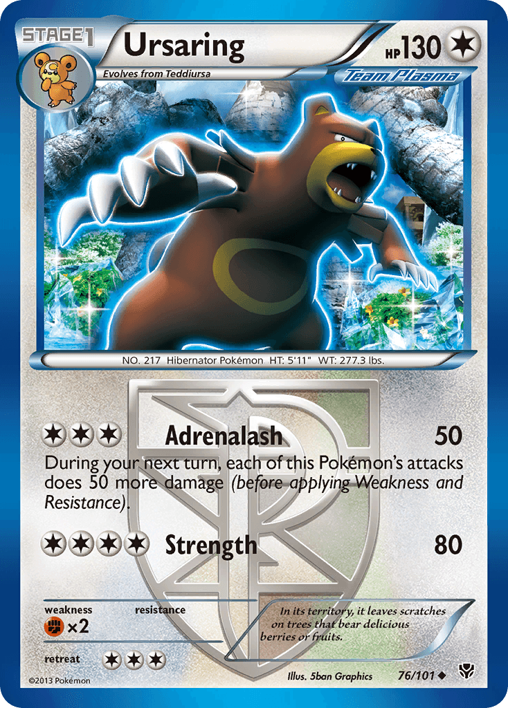 Ursaring Plasma Blast card