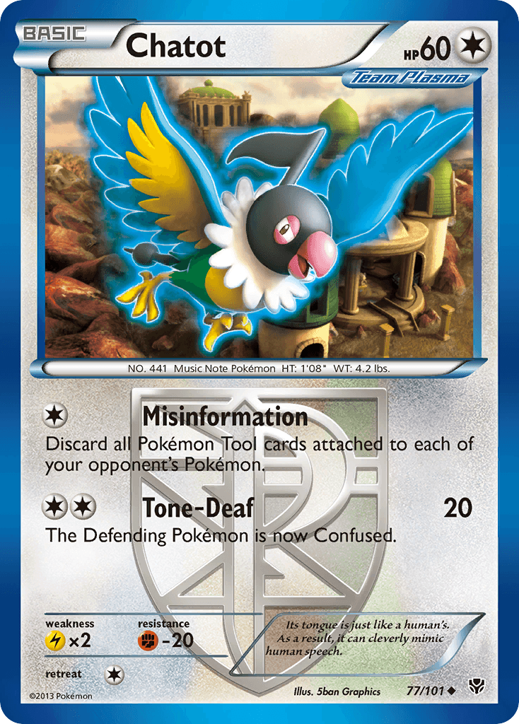 Chatot Plasma Blast card