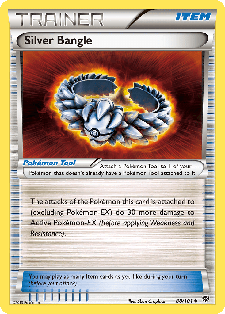 Silver Bangle Plasma Blast card