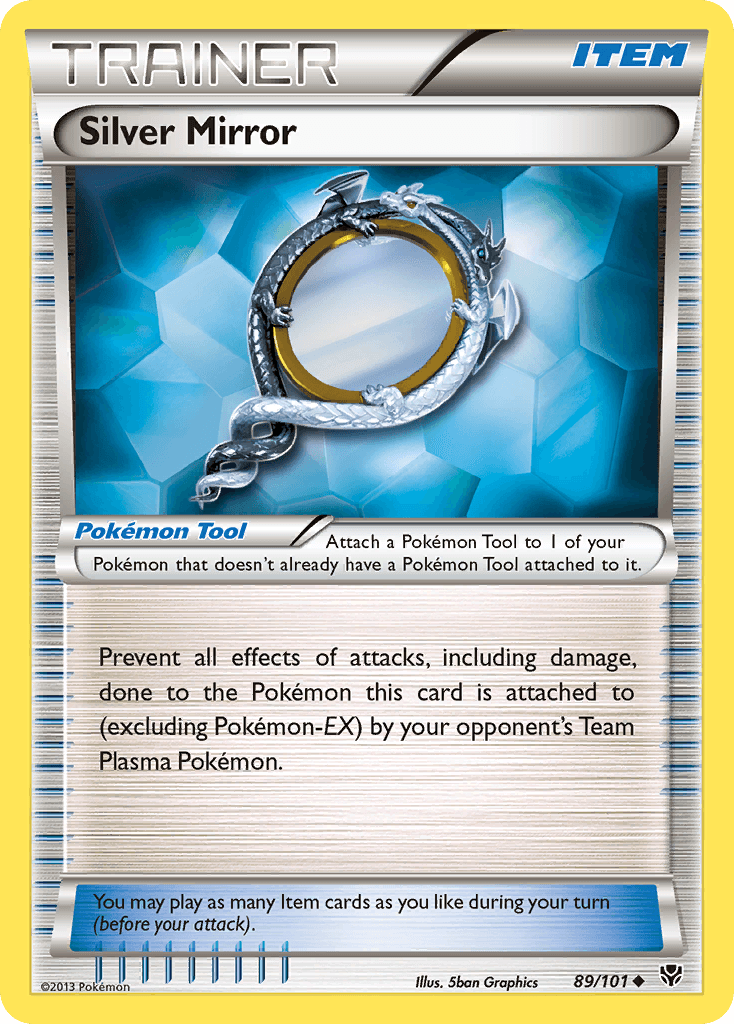 Silver Mirror Plasma Blast card