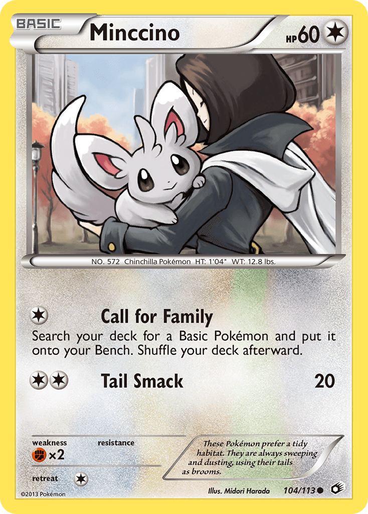Minccino Legendary Treasures card