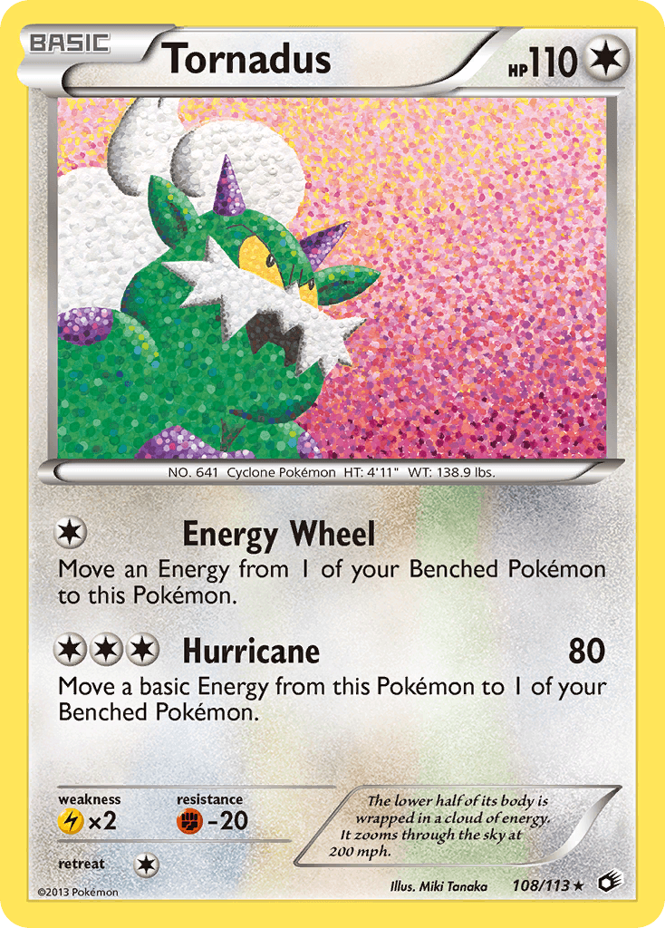 Tornadus Legendary Treasures card