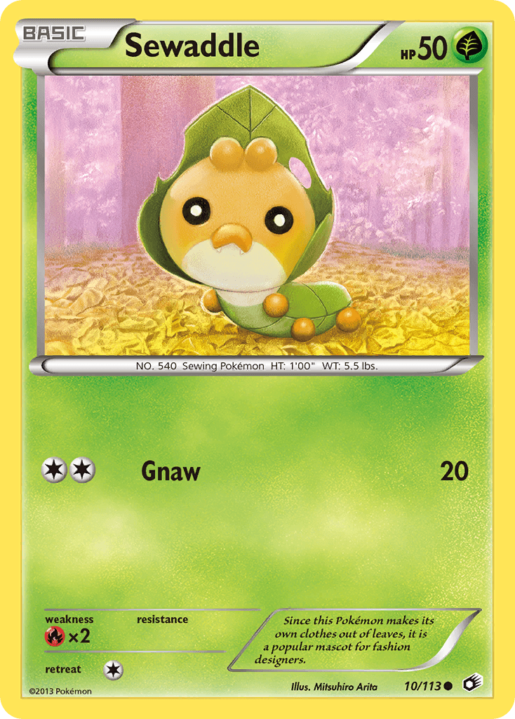 Sewaddle Legendary Treasures card