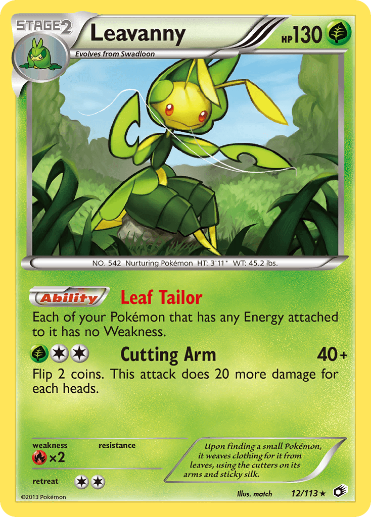 Leavanny Legendary Treasures card