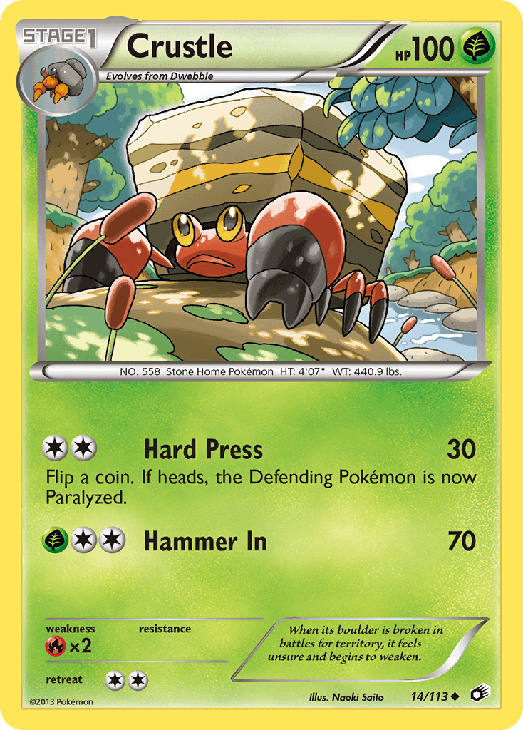 Crustle Legendary Treasures card