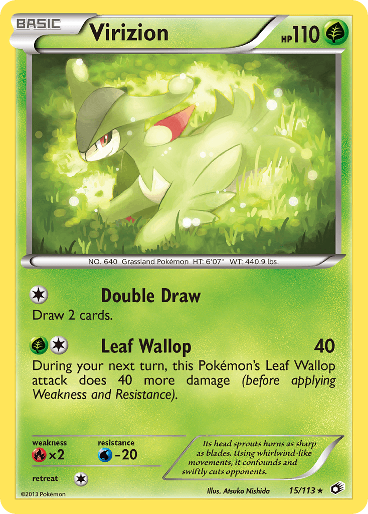 Virizion Legendary Treasures card