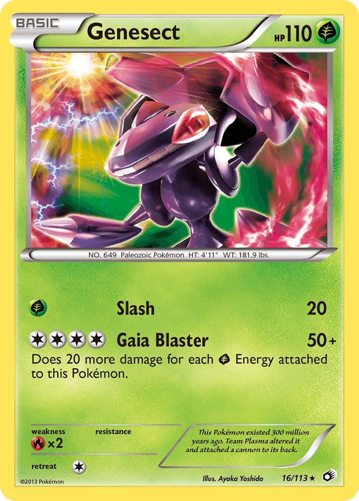 Genesect Legendary Treasures card