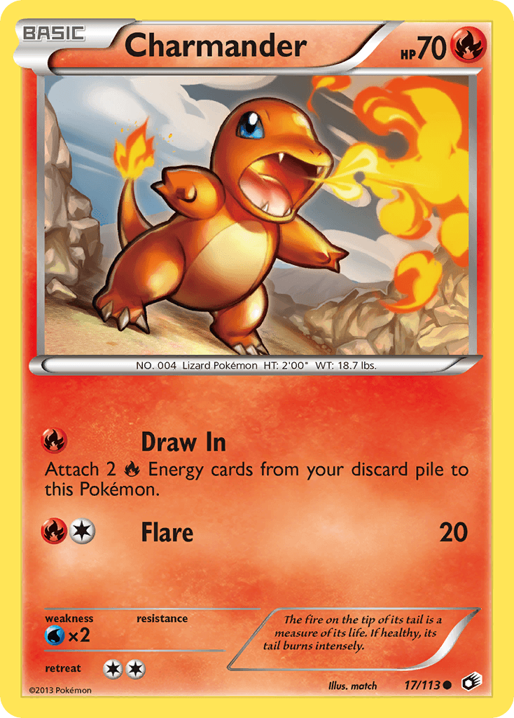 Charmander Legendary Treasures card
