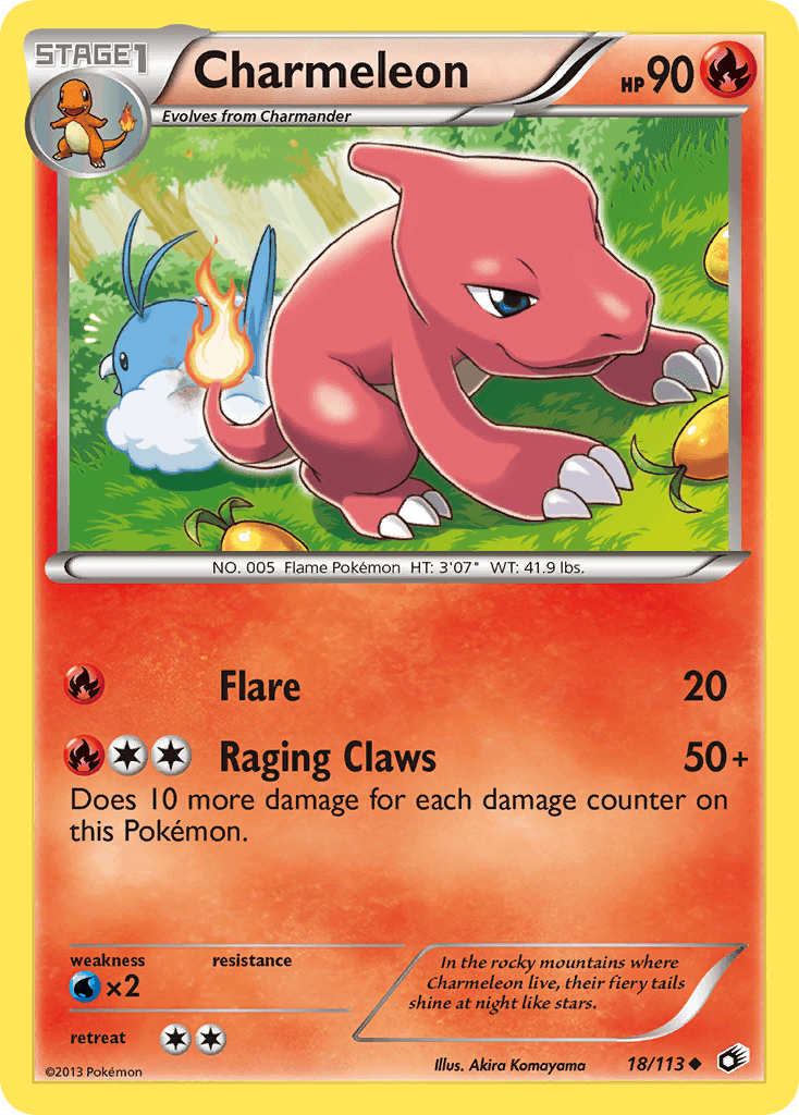 Charmeleon Legendary Treasures card