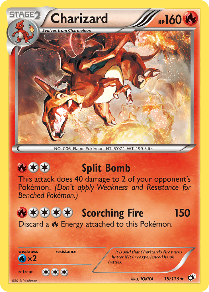 Charizard Legendary Treasures card