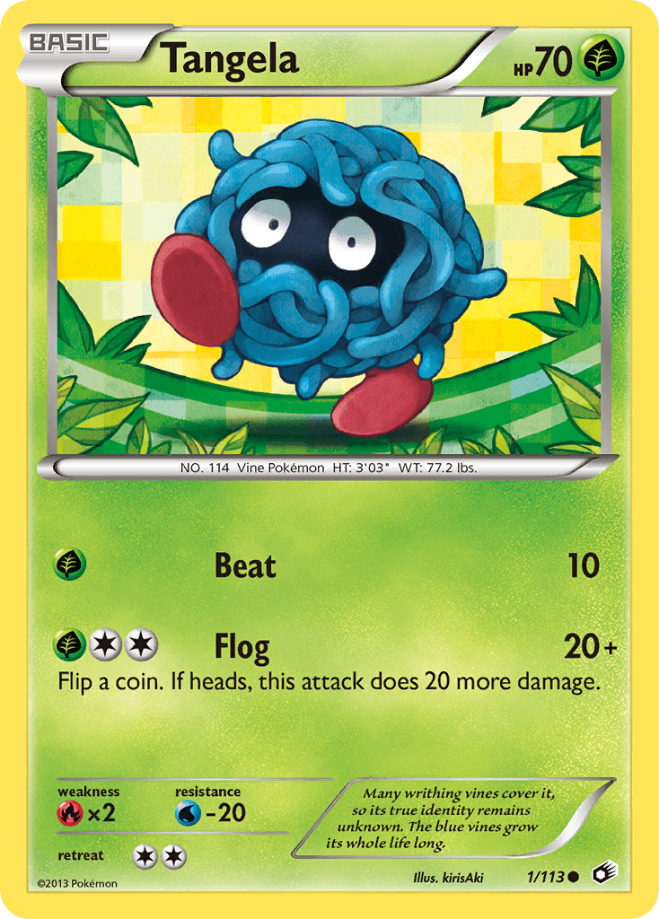 Tangela Legendary Treasures card