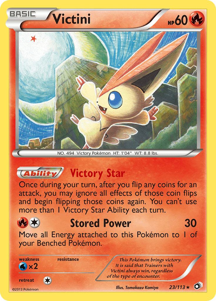 Victini Legendary Treasures card