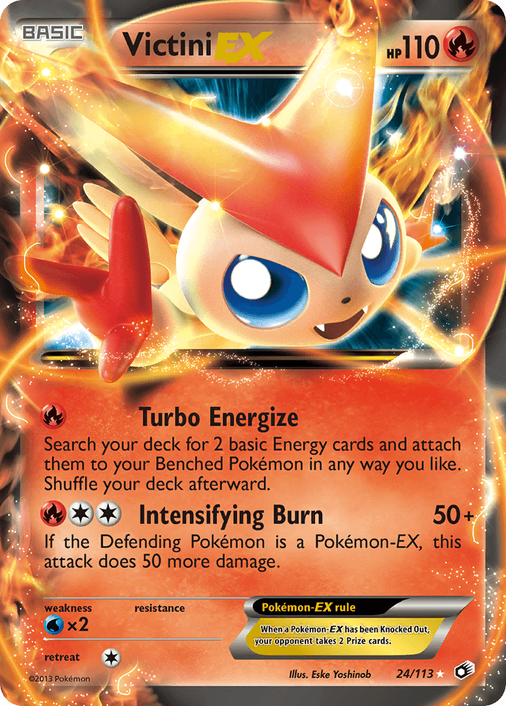 Victini-EX Legendary Treasures card