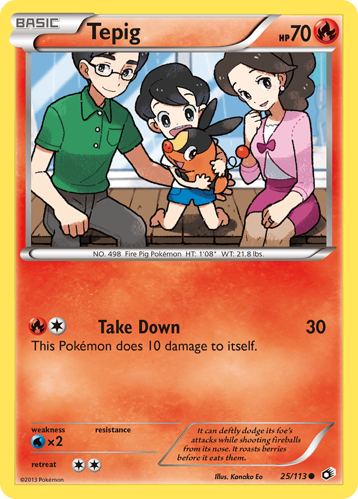 Tepig Legendary Treasures card
