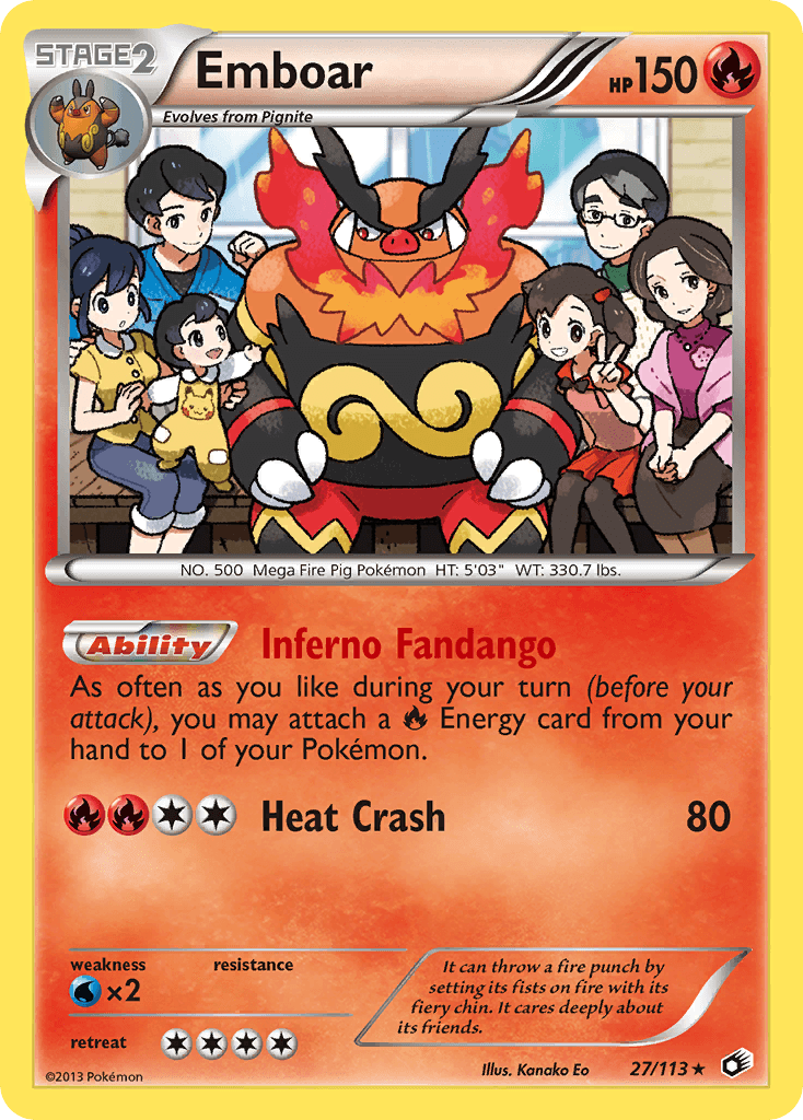 Emboar Legendary Treasures card