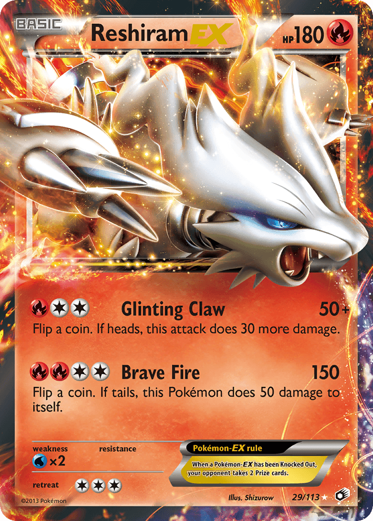 Reshiram-EX Legendary Treasures card