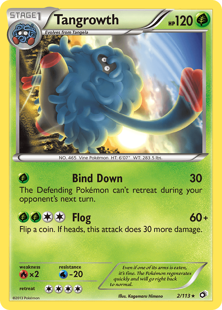 Tangrowth Legendary Treasures card