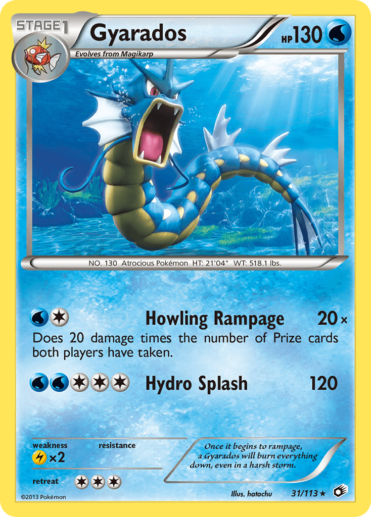 Gyarados Legendary Treasures card