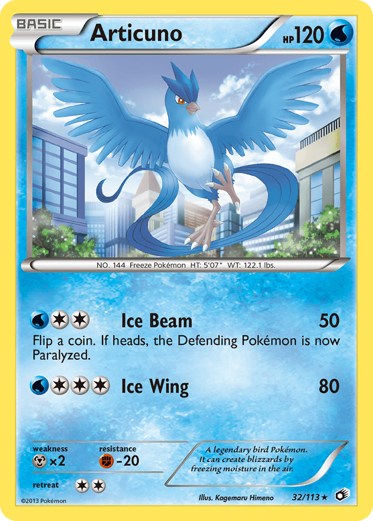 Articuno Legendary Treasures card