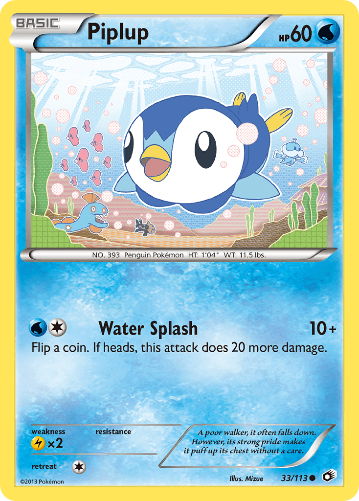 Piplup Legendary Treasures card