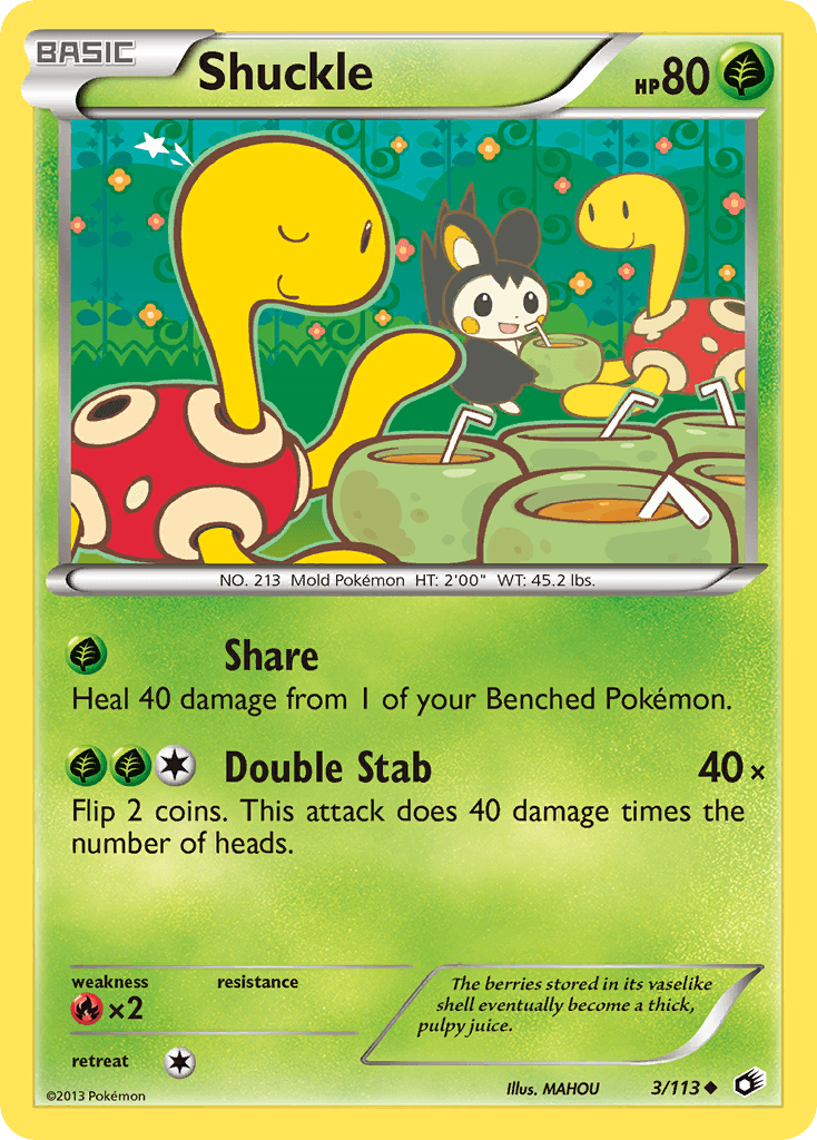 Shuckle Legendary Treasures card