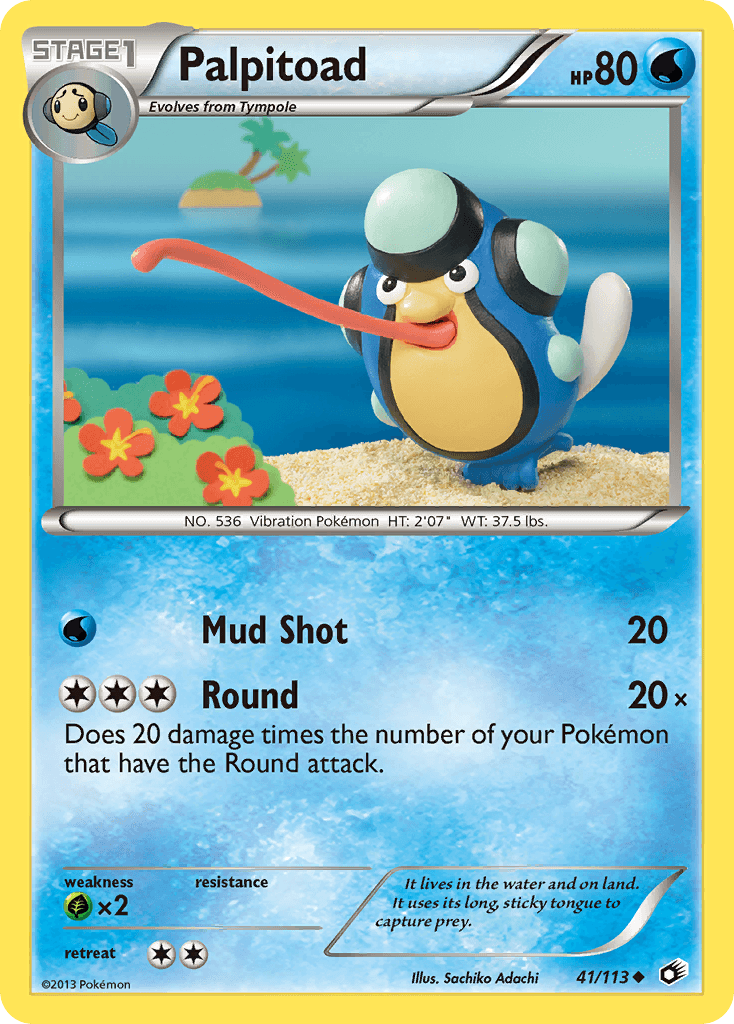Palpitoad Legendary Treasures card