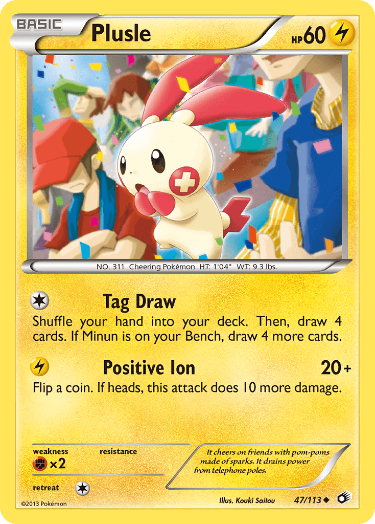 Plusle Legendary Treasures card