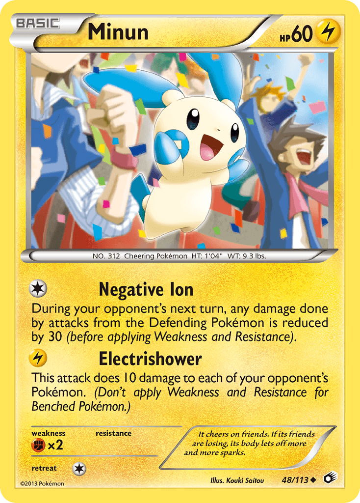 Minun Legendary Treasures card