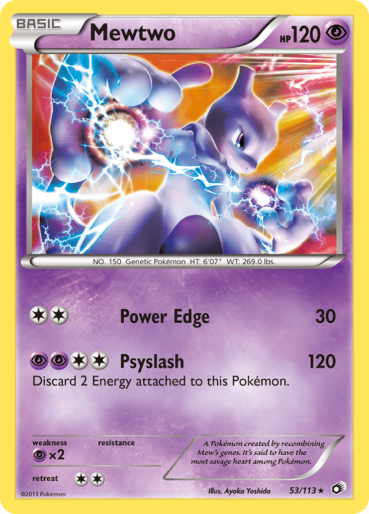 Mewtwo Legendary Treasures card