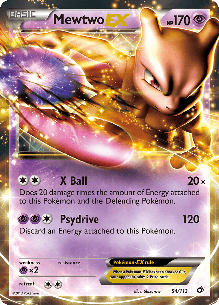 Mewtwo-EX Legendary Treasures card