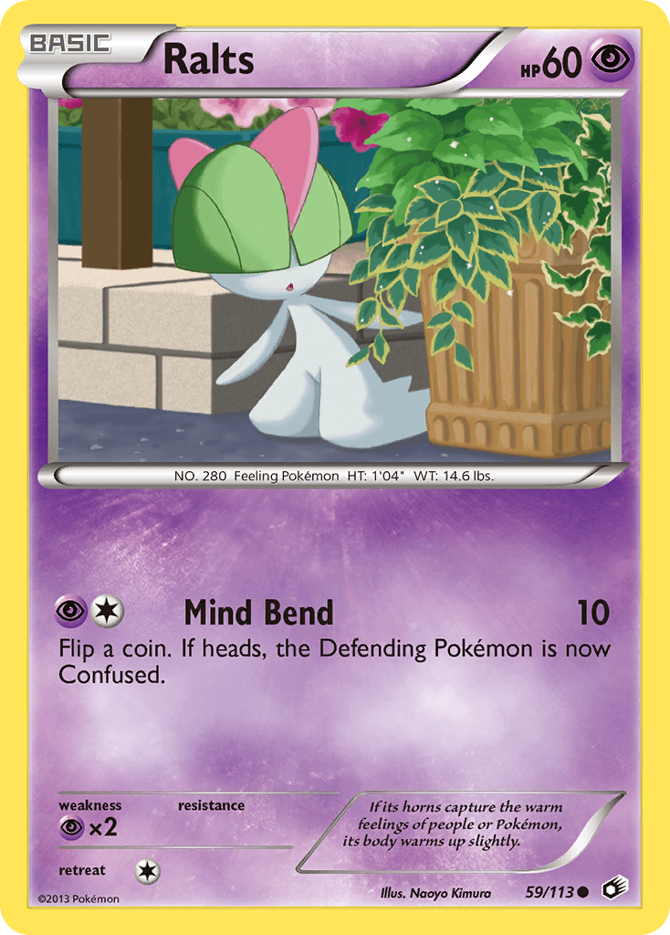 Ralts Legendary Treasures card