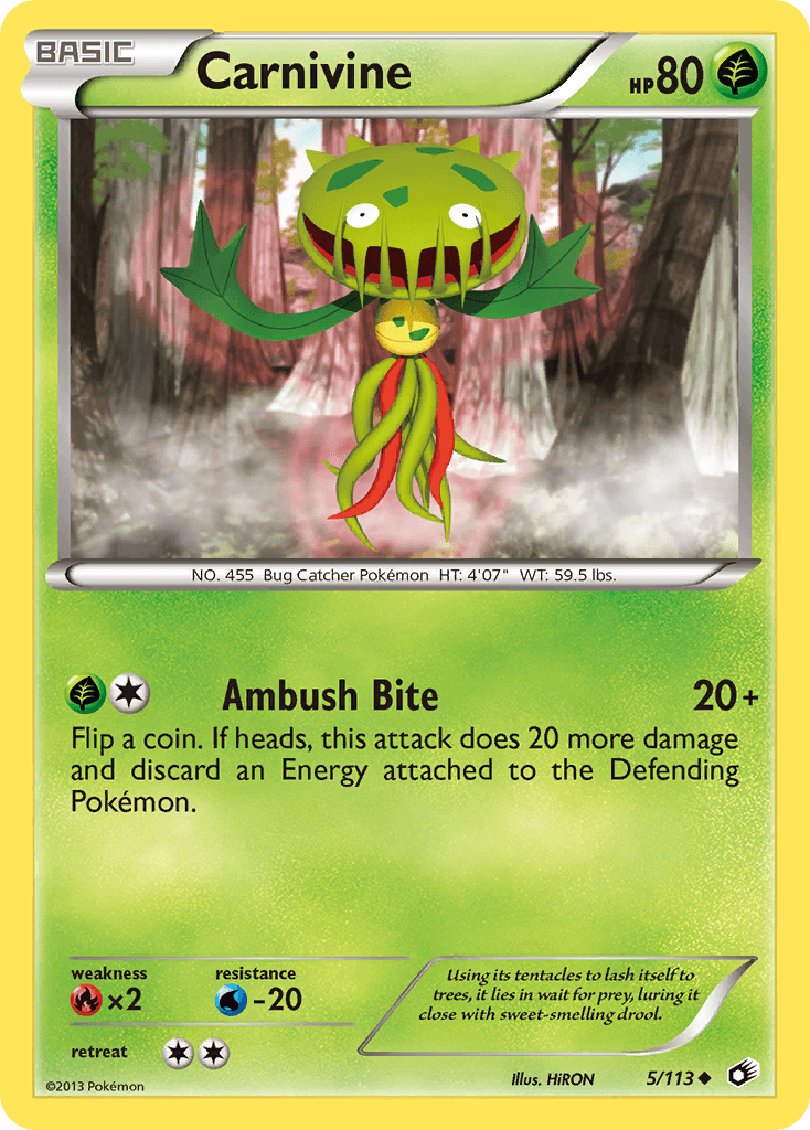 Carnivine Legendary Treasures card