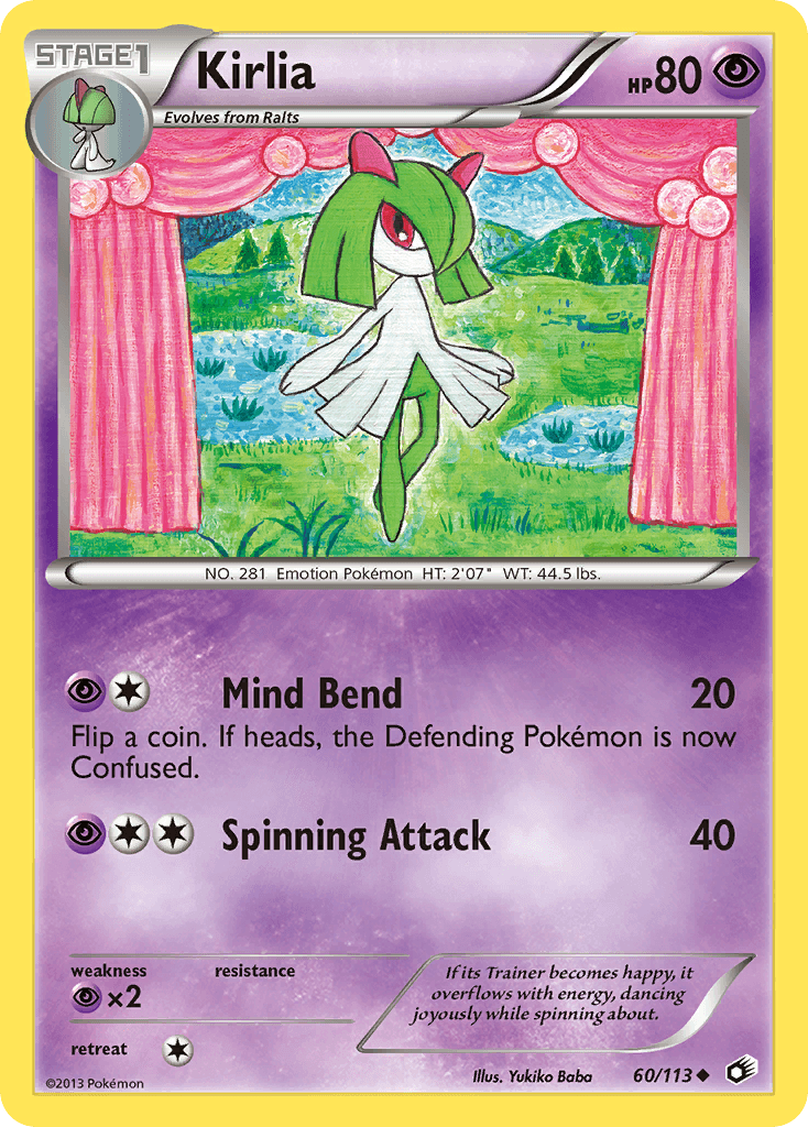 Kirlia Legendary Treasures card