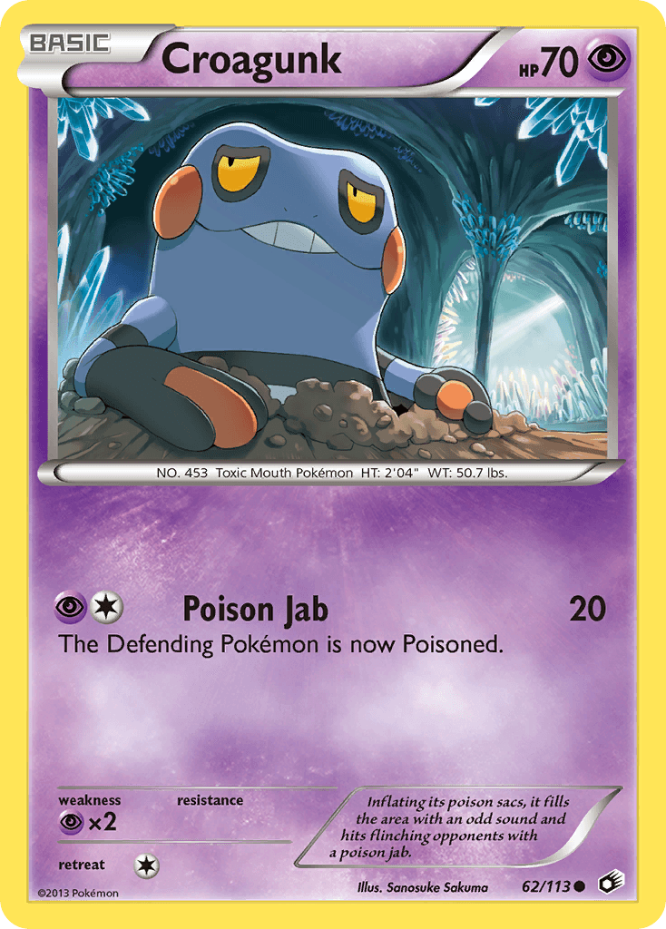 Croagunk Legendary Treasures card