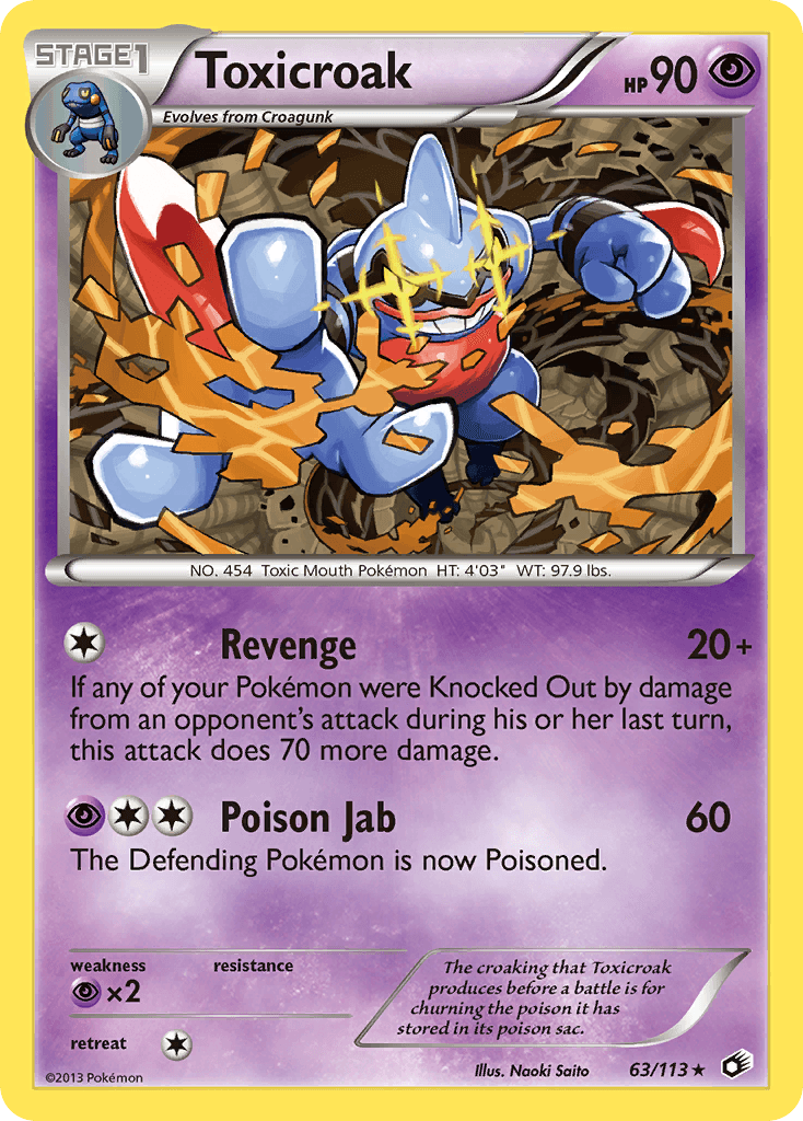 Toxicroak Legendary Treasures card