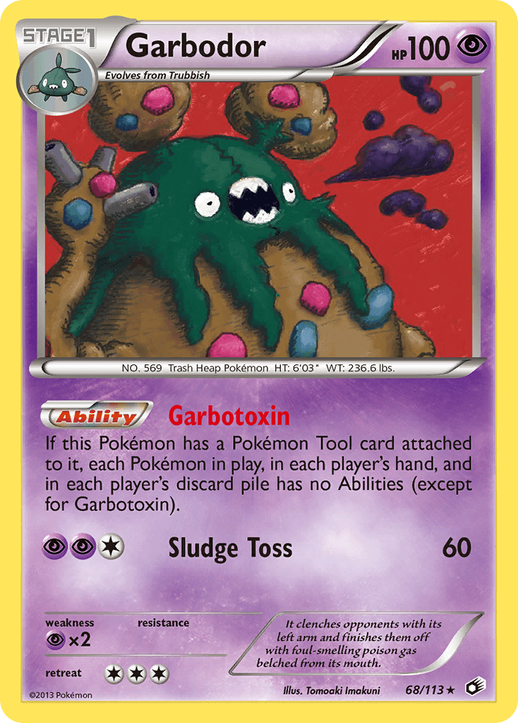 Garbodor Legendary Treasures card