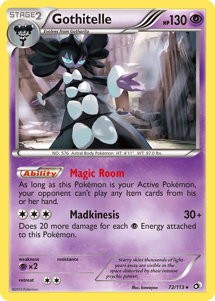Gothitelle Legendary Treasures card