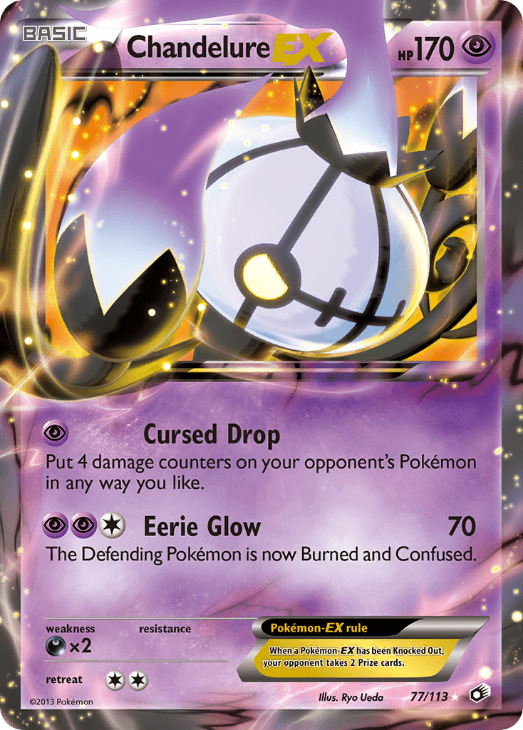 Chandelure-EX Legendary Treasures card