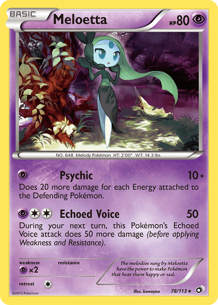 Meloetta Legendary Treasures card